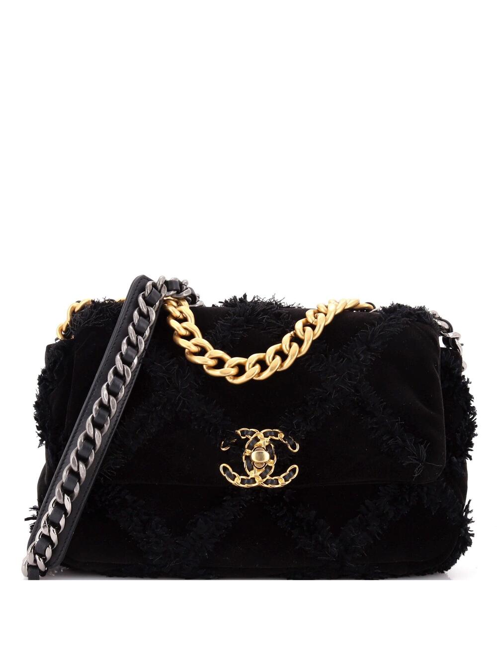 Chanel 19 Flap Bag Quilted Velvet #312436C48B
